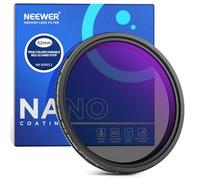 NEEWER 62mm Filtro Parada Dura Color Verdadero ND Variable ND2-32 (1-5 Paradas) Filtro de Densidad Neutra Limitada, Vidrio Optico HD Multicapa/sin Cruz X/Marco Aluminio/Resistente al Agua/Arañazos