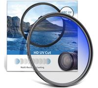 NEEWER 62mm MRC Filtro de Protección UV, 30 Múltiples Capas Recubiertas/Alta Definición/Impermeable/Resistente a los Arañazos Filtro UV con Nanorecubrimiento, Filtro UV Ultrafino para 62mm Lente