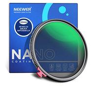 NEEWER 62mm Negro Difusión 1/4 Efecto con ND2-ND32 Variable ND Filtro 2 en 1,HD Filtro de Densidad Neutra con la Niebla de Ensueño Características Cinematográficas, Repelente al Agua/Sin X Cruz
