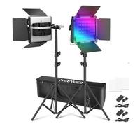 Neewer 660PRO II 2x50 vatios LED RGB juego de iluminación continua incl. trípode