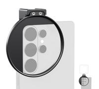 NEEWER 67mm Clip Filtro de Móvil, Abrazadera Filtro Objetivo Montura Zapata Fría, Accesorios Fotografía Celular Compatible con iPhone 17 Pro MAX 16 Pro MAX Air 17e 16e Android Samsung S26 Ultra,LA009