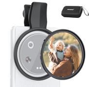 NEEWER Filtro de Niebla Negro con Clip de 67 mm para teléfono, Kit de Accesorios de Lente de fotografía de difusión Negra 1/4 para cámara de Smartphone Android, Compatible con Samsung Google Pixel