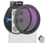 NEEWER 67mm Variable ND Filtro Juego y Clip Magnético para Móvil, Accesorios de Fotografía Celular Densidad Neutra HD Ajustables ND2-32, Compatibles con iPhone 17 Pro MAX Samsung S26 Ultra