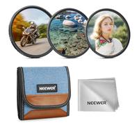 NEEWER 67mm Variable ND (ND2-32) + CPL + 1/4 Black Diffusion Filtro Juego (3 Pack), Accesorios de Fotografía Objetivo Lente Cámara con AR/AF Recubrimientos Estuche de Almacenamiento y Paño de Limpieza