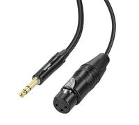 NEEWER 6ft Cable TRS 1/4 pulgada 6,35 mm a XLR hembra, conector para cable guitarra bajo micrófono para micrófono a condensador shotgun amplificador audio mixer altavoz amplificado sistemas PA MS025