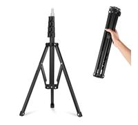 NEEWER 71"/180cm Soporte de Luz Portátil, Trípode de Cámara Metal Ajustable Trípode de Luz Plegable Inversa, Soporte Reflector de Anillo Luz LED con Cerraduras para Transmisión Grabación Vlog, ST180R