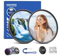 NEEWER 72mm Filtros ND Variable & Filtro Difusión Negra 1/4 Set, Paquete de 2 Vidrio Optico Multicapa Densidad Neutra ND2-400 & Filtro Efecto Cinematográfico Suave Ensueño para Lentes Cámara.