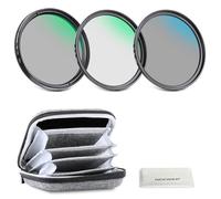 NEEWER 72mm UV&CPL&ND4 Kit Filtro Lentes con Bolsa, Vidrio Optico y Marco de Aleación de Aluminio, UV + Polarizador Circular(CPL) + Filtros de Densidad Neutra Set con Estuche para 72mm Lente Cámara