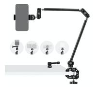 NEEWER 75 cm Articulating Magic Arm mit Super Clamp/Action CAM Mount/Handyhalterung Overhead Kamera Tischhalter Mic Boom Tritiv, kompatibel mit GoPro iPhone DSLR Webcam Microphone Videoaufnahme UA056