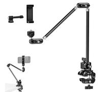 NEEWER 75 cm Articulating Magic Arm mit Super Clamp/Action CAM Mount/Handyhalterung Overhead Kamera Tischhalter Mic Boom Tritiv, kompatibel mit GoPro iPhone DSLR Webcam Microphone Videoaufnahme UA056
