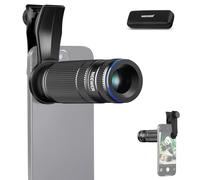 NEEWER 7X Teleobjetivo con Clip Lente Teléfono Compatible con iPhone Samsung, 15 Elementos 12 Grupos 7X Aumento Lente Teléfono para Jaula Teléfono/Estuche/17mm Rosca Placa Trasera, LS-36 Pro