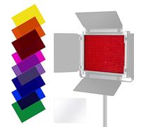 Neewer 8-Paquete Filtros de Color de Iluminación Filtro de Corrección de Color Transparente en 8 Colores Diferentes para Neewer 660 LED Luz de Video, 16.7 x 21.7 cm