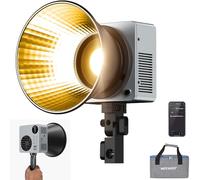 NEEWER 80W LED Video Luz con 72Wh Batería/100W PD Carga Rápida App/2.4G Control Portátil Bi Color Mini COB Estudio Luz Continua 26500lx/1m 2700-6500K Regulable CRI95+ 13 Escenas, HB80B