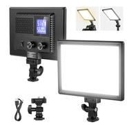 NEEWER 9" Panel Luz Video LED, Iluminación Suave Cámara DSLR Regulable, 4000mAh Batería Recargable, Puertos USB Tipo C, 3200K~5600K CRI95+ 600Lux para Fotografía Grabación Live Streaming, NL-116AI
