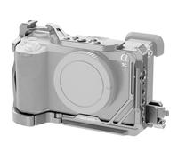NEEWER A7C II A7CR Jaula de Cámara, Equipo de Video con Base QR Tipo Arca Antideslizante Compatible con Sony a7Rii A7CR dji RS Gimbal, Clamp Cable HDMI, Zapata Fría 3/8" ARRI 1/4" Rosca, CA051 Plata