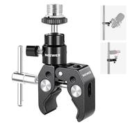 NEEWER Abrazadera de Cangrejo Mini Rótula Articulada, Súper Abrazadera Pinza para Micrófono con 1/4" a 5/8" Rosca Compatible con SmallRig Jaula de Cámara y Micrófonos, Soporta hasta 1,5kg(ST48)