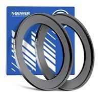 Neewer Adaptador de Anillo Escalonado de 58 a 77 mm (Paquete de 2) con paño de Limpieza, Anillo Adaptador de Filtro de Lente de aleación de Aluminio Ultra Delgado para Lente de cámara de 58 mm para