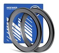 Neewer Adaptador de anillo escalonado de 67-82 mm (paquete de 2) con paño de limpieza, anillo adaptador de filtro de lente de aleación de aluminio ultra delgado para lente de cámara de 67 mm para usar