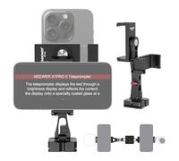 NEEWER Adaptador de Montaje de trípode de Metal para teléfono con Base Arca QR, Soporte de Abrazadera de Clip Dual Giratorio de 360° para teléfono Celular con 4 Zapatos fríos Compatible con iPhone
