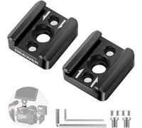 NEEWER Adaptador de Montura de Zapata Fría, Soporte de Zapata Fría con Rosca de 1/4", Compatible con SmallRig Jaula para Cámara DSLR, Micrófono, Monitor de Luz LED y Más (Paquete de 2, ST26)