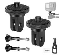 NEEWER Adaptador Montaje Trípode Cámara Acción con Tornillo 1/4"-20, Accesorios Aleación Aluminio, Compatible con Insta360 X5 X4 X3 GoPro Hero 13 12 dji Osmo Action 5 Pro 4 3 AKASO APEMAN, GP-81