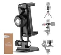 NEEWER Adaptador Montaje Trípode Teléfono con Base QR Tipo Arca, Zapata Fría, Orificios 1/4" 3/8", Soporte para Teléfono Compatible con iPhone Samsung Arca Swiss dji RS 4 Pro 3 2 Estabilizador, SP-18