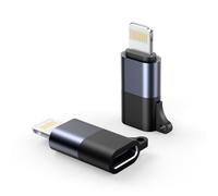 NEEWER Adaptador OTG USB C a iOS Paquete de 2, USB Tipo C (Hembra) a iOS (Macho), Compatible con iPhone 14 13 12 11 X iPad y NEEWER Micrófono Inalámbrico Tipo C, LM4