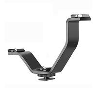 'Neewer® Aleación de aluminio 4/10.5 cm V Triple 3 Universal Zapata Fría Soporte de montaje para Nikon Canon Sony Pentax Cámara réflex digital o videocámara accesorios como LED luz de video, micrófono, pantalla, Flash