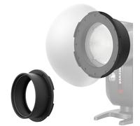 NEEWER Redondo Flash Speedlight Anillo Adaptador Magnético, Montaje Silicona Magnético Soporte Difusor Luz Accesorio Compatible con Godox V1/V1 Pro NEEWER Z1 Z2 Series Round Head Speedlight, CRS13