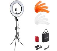 NEEWER Aro de Luz con Trípode: 48cm 55W 5600K Regulable LED Anillo de Luz con Soporte para Móvil, Luz Fotografía Ring Light para Cámara Profesional, Luz Selfie para TikTok/Youtube/Peluquería
