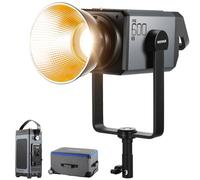 NEEWER AS600B COB LED Luz Vídeo Continua con 2.4G/App Control, 600W 2700K-6500K CRI96+/TLCI98+ PWM Fuente Atenuación Combina 12 Escenas Ventilador Silencioso con Bowens Mount para Transmisión Estudio
