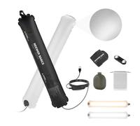 NEEWER BÁSICO 10W Luz Relleno LED Portátil Fill Light 23,6"/60cm, Inflable Bicolor TPU Tube Lighting, 2700K-5600K CRI95 6,4' Cable Alimentación USB A para Estudio Fotografía Grabación Streaming,GC10B