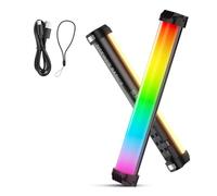 NEEWER Básico 12" Barra Luz RGB Magnética, Regulable CRI95 8W Tubo Luz LED Mano Tube Lighting Stick con 51 Modos RGB, Batería 2000mAh para Youtube TikTok Cámara Streaming Grabación Vídeo Estudio,SL30