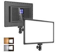 NEEWER BÁSICO 13" Panel Luz LED Video, 20W Ultrafino Bicolor Regulable Cámara DSLR Iluminación Suave para Estudio Fotográfico, Grabación Podcasts, Streaming, 8000mAh/3200-5600K/CRI97+, NL-192B