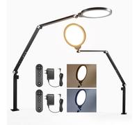 NEEWER BÁSICO 18W 7" Aro Luz LED Circular con Soporte Escritorio/C Clamp, Paquete de 2 3000K-6500K Regulable para Cideoconferencias Streaming Teléfono Grabación Selfies Portátil Ordenador Zoom, R18