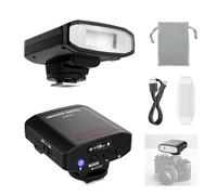 NEEWER BÁSICO 5600K Mini Cámara Flash Speedlite GN12, 2000mAh/500 Flashes/0,1-1,8s, Reciclable Ligero Compatible con Canon Fujifilm Sony Nikon Cámara Digital Zapata Estándar para Foto Estudio,Z120 SE