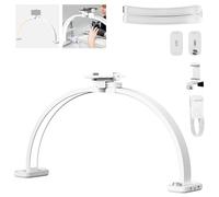 NEEWER BÁSICO HM01-D - Lámpara de arco (29 pulgadas, LED, 40 W, media luna, 3000 K-6500 K, 3400 Lux/0,5 m, CRI95, carga USB, soporte para teléfono para manicura, maquillaje, belleza, tatuaje