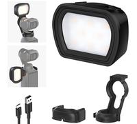 NEEWER BÁSICO Luz Auxiliar Magnética Compatible con dji OSMO Pocket 3 Gimbal Camera Creator Combo, Carga USB CMini Luz LED Relleno Recargable para Grabación Video Selfie Vlog, M21 Negro