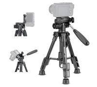 NEEWER BÁSICO Mini Trípode Escritorio para Cámara con 3 Vias Pan Tilt Cabezal & Asa, Pequeño Soporte Mesa Portátil Metal Palo Selfies con Tornillo 1/4" para Grabación Vogs DSLR, Carga Máx 13,2lb,TP02