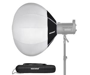 NEEWER BÁSICO Softbox Linterna, 26" Difusor Luz 360° Liberación Rápida Montura Bowens Softbox Aleación Nailon para Foco Luz Continua LED, para Fotografía Estudio Grabación Video y Streaming, NS15L