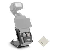 NEEWER BÁSICO Soporte Magnético Compatible con dji Osmo Pocket 3 y Creator Combo, Adaptador Expansión Accesorios Multifuncionales, 180° Tilt Soporte Cámara Plástico con Paño Limpieza, AC015
