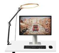 NEEWER Basics 10,5" Streaming Key Lighting,3000-6500K 15W Full Screen LED Panel Aro Luz Foco con Soporte Brazo Ajustable Desk Clamp Timer para Portátil Ordenador Videoconferencia Zoom Maquillaje, R10