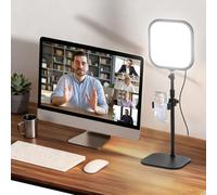 NEEWER Basics 10.8" Luz Videoconferencias Foco con Soporte & Soporte Móvil,15W Bi Color Edge Lit Full Screen Desk Light CRI95+ para Computadora Portátil Webcam Zoom Calls Streaming Grabación, L220
