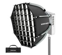 NEEWER Basics 12" Softbox Octogonal con Mini Mount(no Bowens Mount), Kit Softbox Parabólico Mini Octagonal con Difusor/Rejilla Luz LED HS para Estudio Fotografía, Grabación Vídeo e Iluminación, NS68P