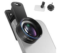 NEEWER Basics 15x Macro Phone Lentes Objetivo Móvil Kit con 37mm Lens Clamp, Accesorios para Cámara HD Compatibles con iPhone Samsung Android Smartphone, LS-69