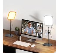 NEEWER Basics 2 Pack 10.8" Luz Video Conferencia Foco con Soporte/Soporte Móvil,15W Bi Color Edge Lit Full Screen Desk Light CRI95+ para Ordenador Portátil Webcam Zoom Calls Streaming Grabación, L220
