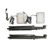 NEEWER Basics 2 Pack LED Video Foco Iluminación Panel Kit,6.2" Dimmable Luz Estudio Portátil con 53" Trípode Soporte,3200K-5600K/CRI95+ 810lux para Fotografía Grabación Video Streaming Podcast, BP132
