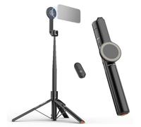 NEEWER Basics 5,48' Trípode Magnético Selfies, Compatible con MagSafe iPhone Android, Soporte Móvil Portátil Viaje con Remoto, Desplegable con Un Solo Botón para Grabar Vlog Videos Streaming, PA989