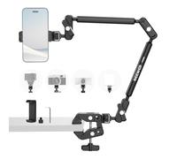 NEEWER Basics 55cm Soporte de Escritorio Magic Arm Super Clamp,Soporte Teléfono y 1/4" a 3/8" Adaptador,Brazo Articulado Soporte Superior Accesorios para Micrófono Cámara Acción Webcam Luz LED, UA061