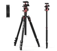 NEEWER Basics 70.9" 180cm Trípode Monopié Cámara con Columna Central & Rótula, Quick Release Overhead DSLR Soporte Móvil Compatible con iPhone Grabación Vídeo Viajes, Carga Máxima 17.6lbs 8kg, TP16